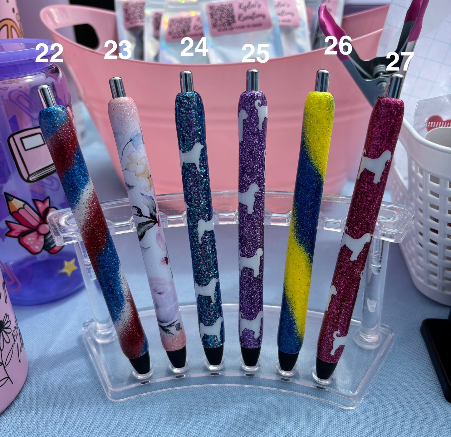 Ready To Ship Glitter Pens (no customization)