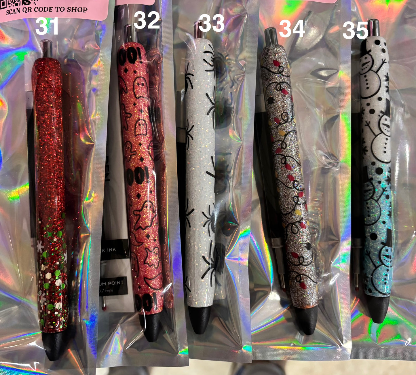 Ready To Ship Glitter Pens (no customization)