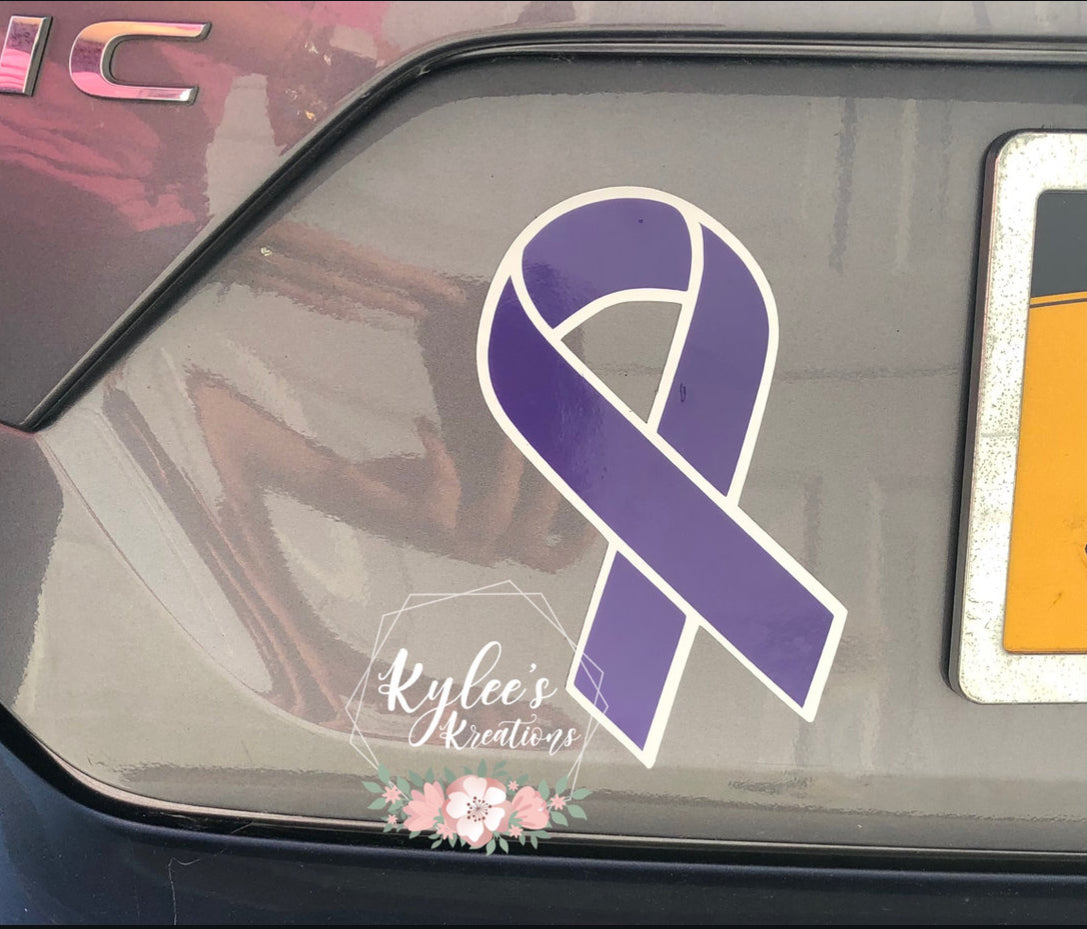 Cancer Ribbon Car Magnet