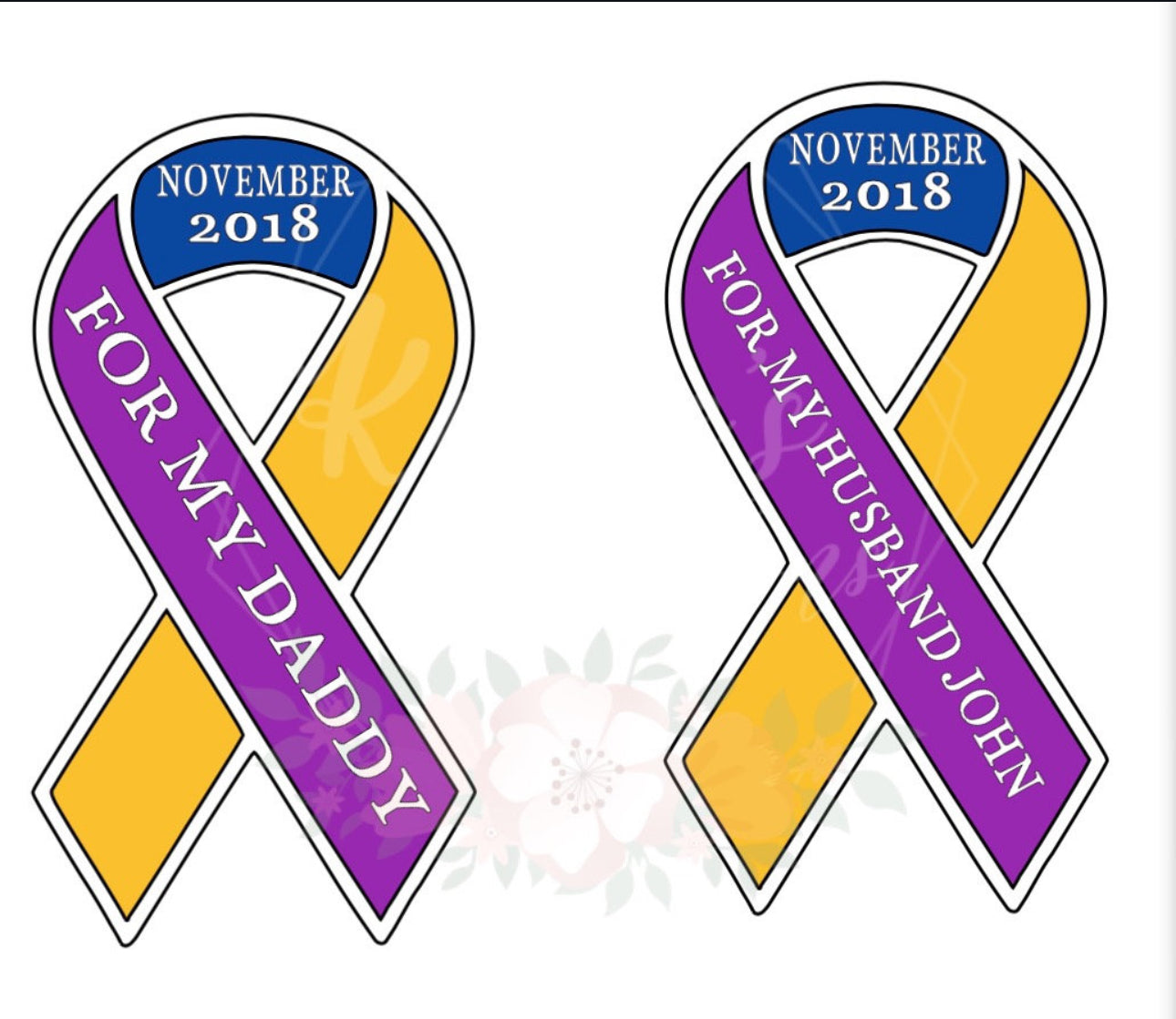 Cancer Ribbon Car Magnet