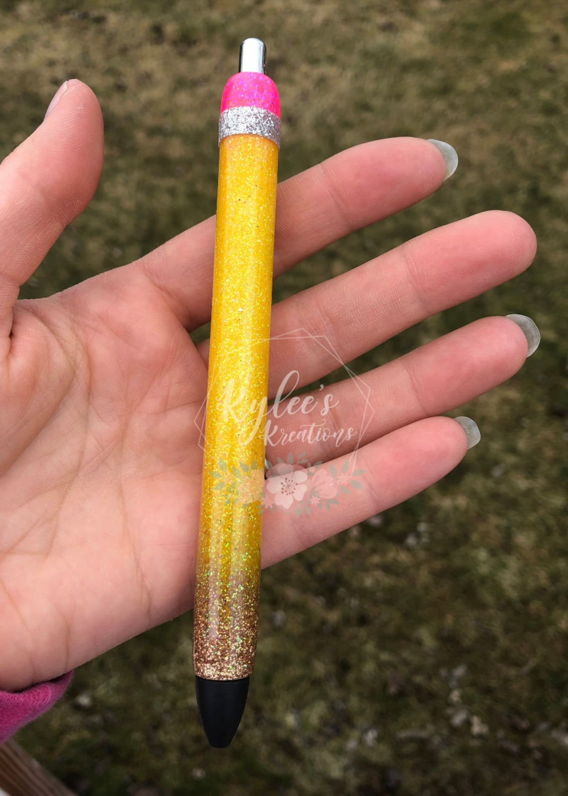 Glitter Pen - Pencil Design