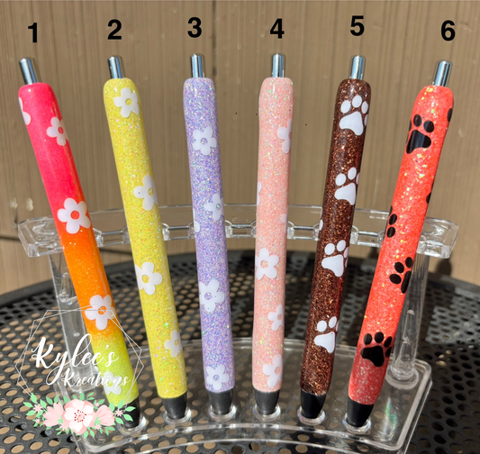 Ready To Ship Glitter Pens (no customization)