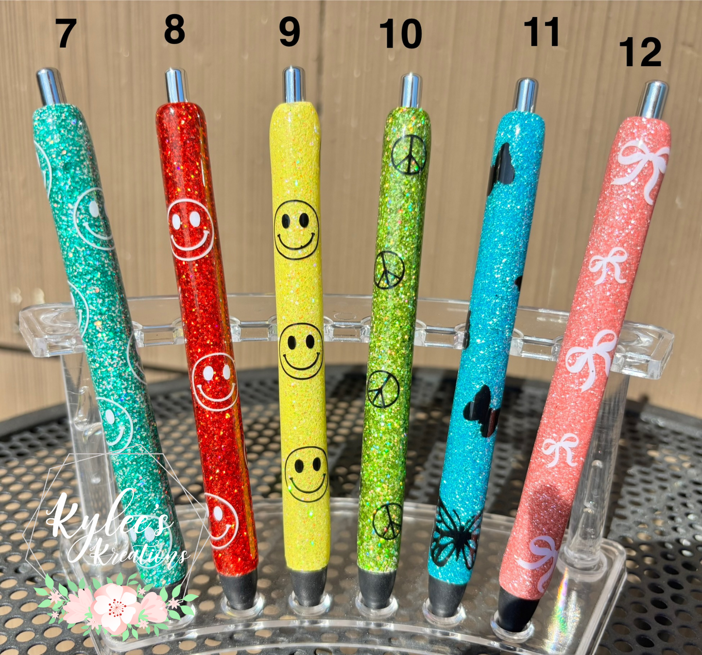 Ready To Ship Glitter Pens (no customization)