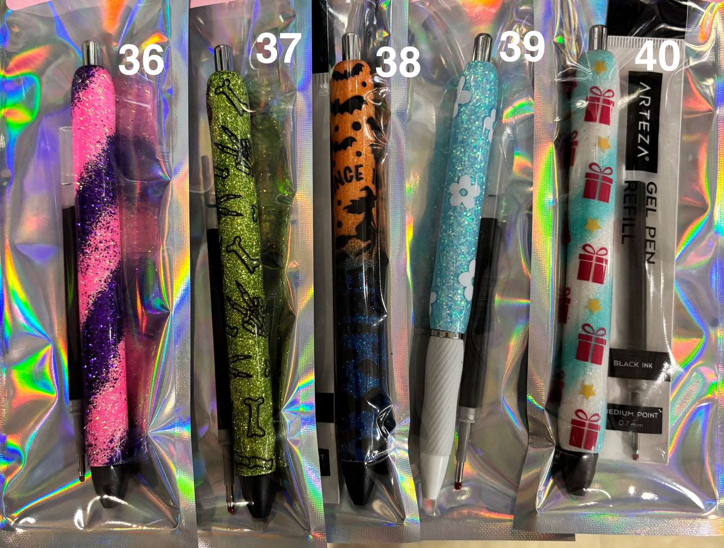 Ready To Ship Glitter Pens (no customization)