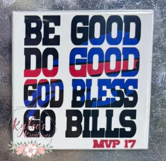 Go Bills Photo Magnet - 2x2" Square Magnet