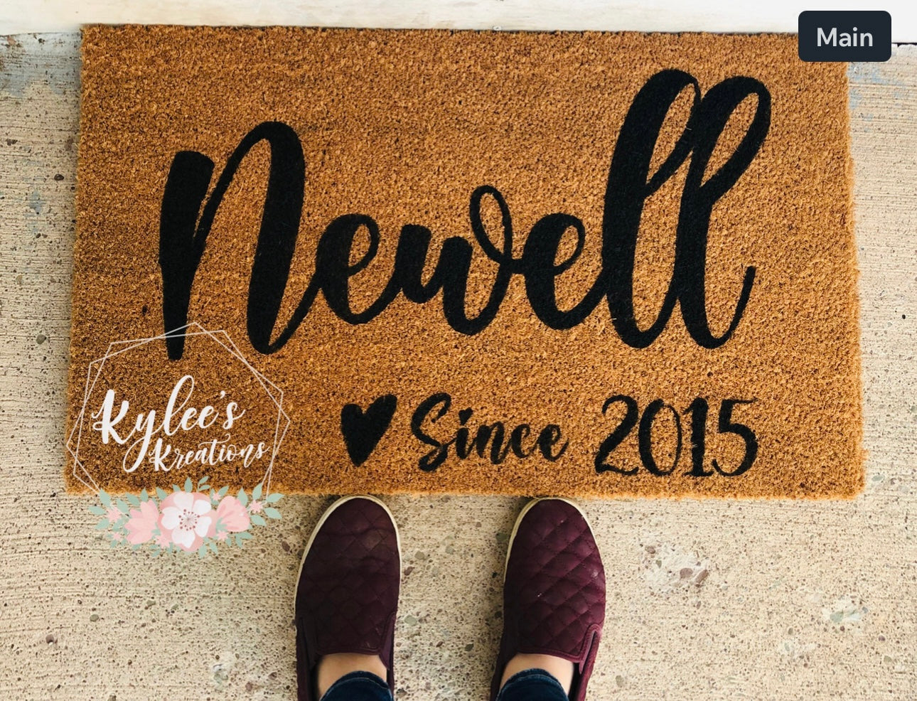 Last Name Doormat