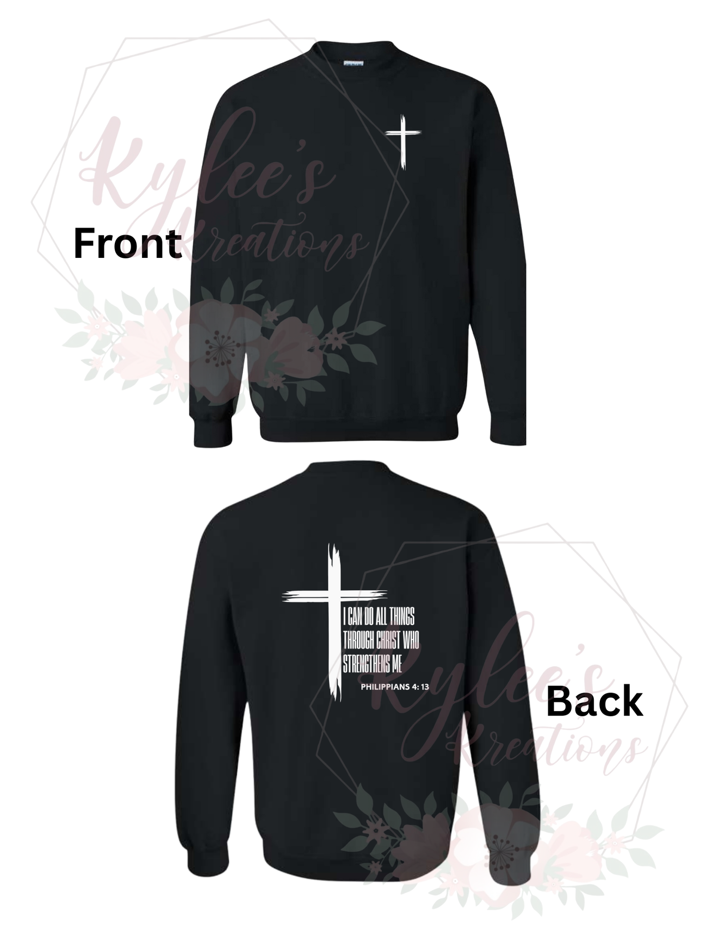 I Can Do All Things Through Christ Hoodie – Christian Scripture Sweatshirt Philippians 4:13 Faith Hoodie