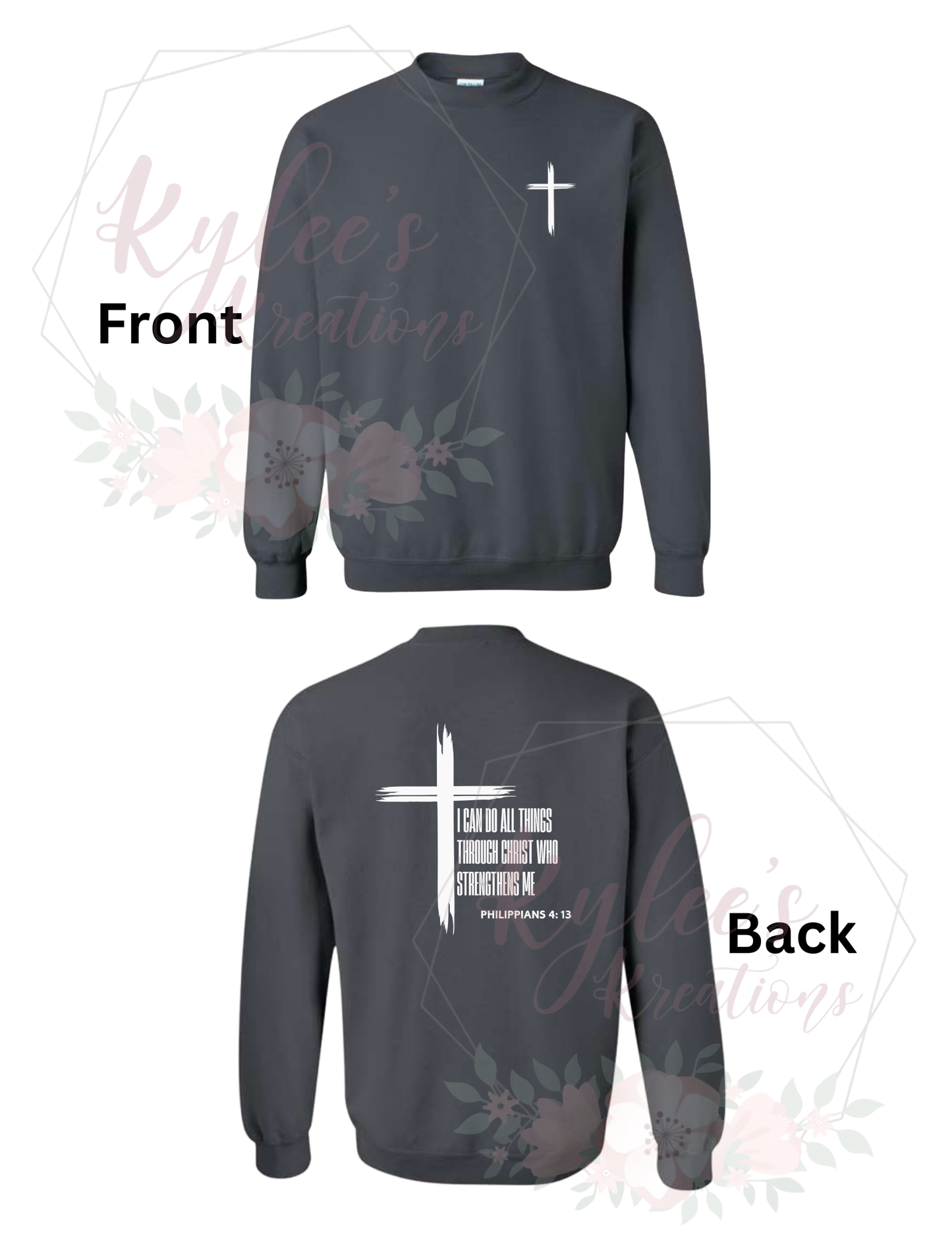 I Can Do All Things Through Christ Hoodie – Christian Scripture Sweatshirt Philippians 4:13 Faith Hoodie